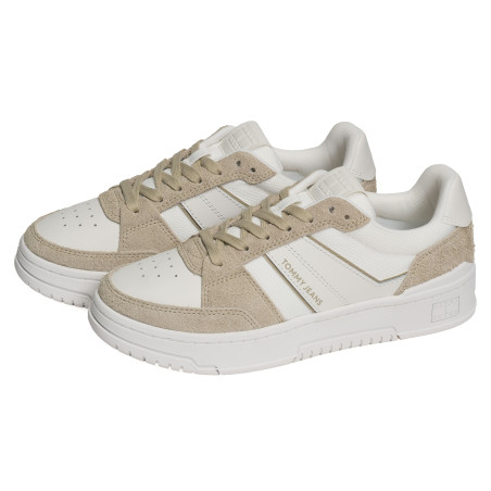 TJM CUPSOLE PODS 1579 Blanc Beige, Sneakers basses Tommy Hilfiger