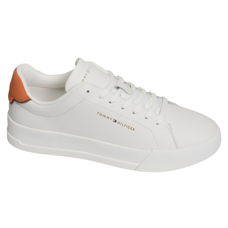 TH COURT LTH 5367 Blanc Orange, Sneakers basses Tommy Hilfiger