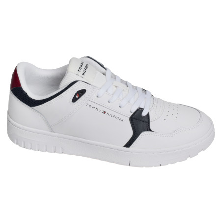 TH BASKET CORE LITE LTH MIX 5518 Blanc, Sneakers basses Tommy Hilfiger