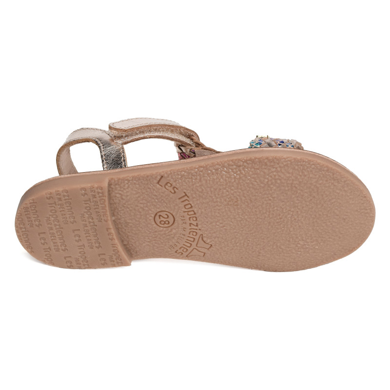 BAMBA Or Multicolore, Sandales plates & Nu-Pieds Les Tropéziennes