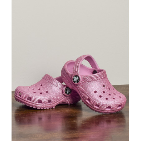 CLASSIC GLITTER CLOG KIDS Rose Glitter, Sabots Crocs
