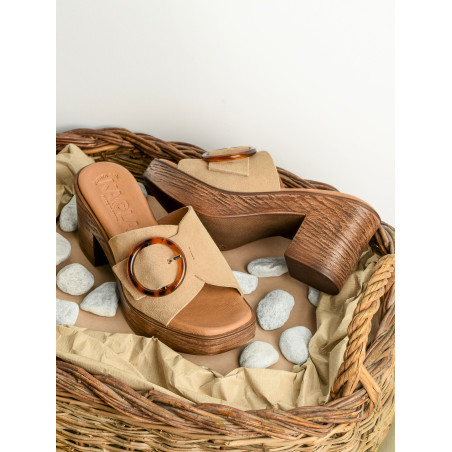 948 Beige Or, Mules Kaola