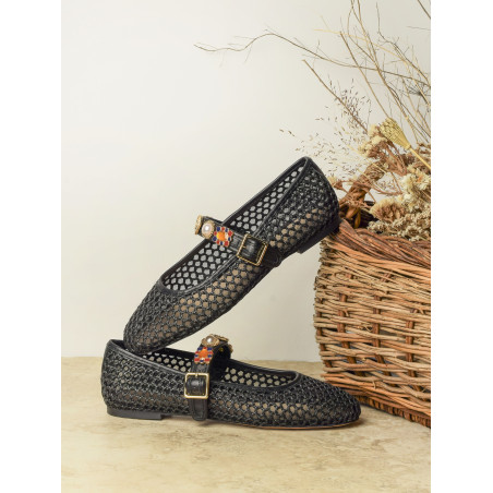 A94060 Noir, Ballerines Inuovo
