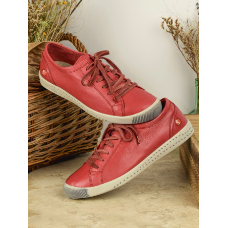 ISLA WASHED Rouge, Sneakers basses Softinos