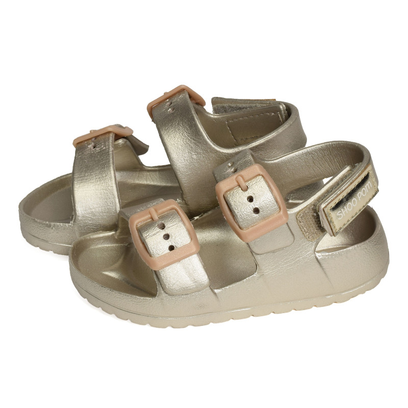 SURFY BUCKLES GIRL Or, Sandalettes Shoopom
