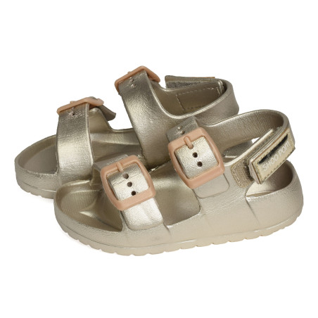SURFY BUCKLES GIRL Or, Sandalettes Shoopom