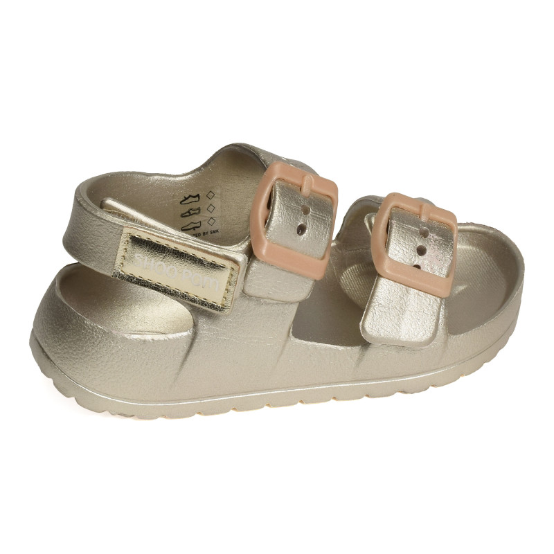 SURFY BUCKLES GIRL Or, Sandalettes Shoopom