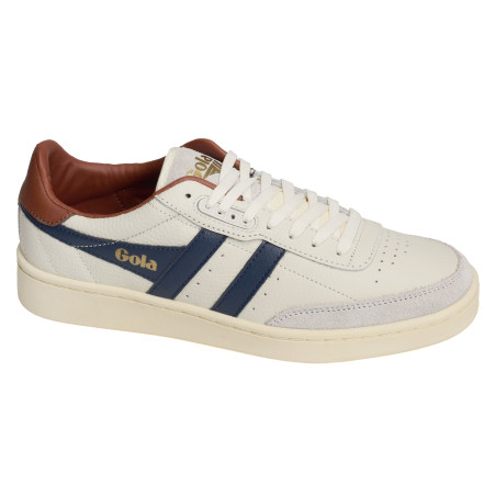 CONTACT LEATHER Blanc Marine, Sneakers basses Gola