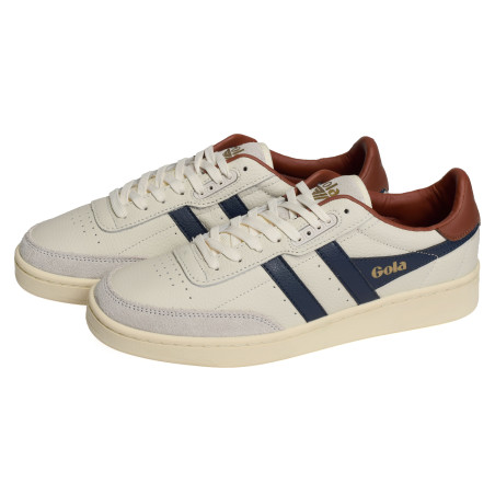 CONTACT LEATHER Blanc Marine, Sneakers basses Gola