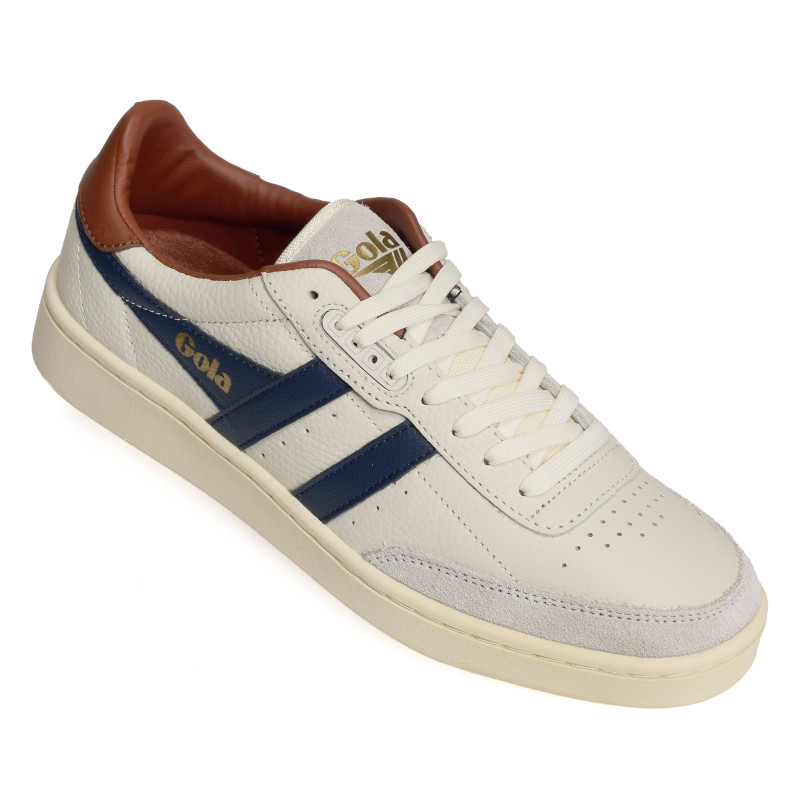 CONTACT LEATHER Blanc Marine, Sneakers basses Gola