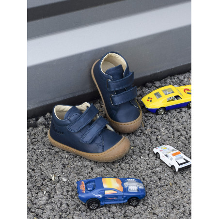 COCOON VELCRO BOY CLASSIC Marine, Chaussures à Scratch Naturino
