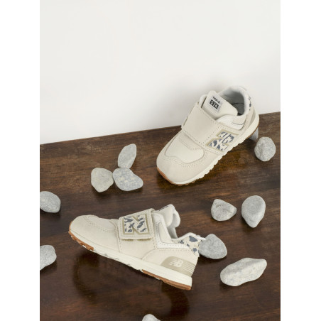 NW574 Blanc Léopard, Baskets running New Balance