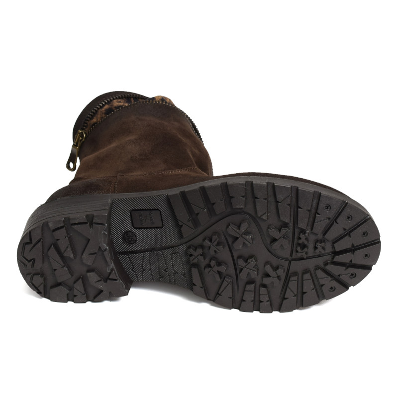 MA2206 Marron Léopard, Boots Metisse