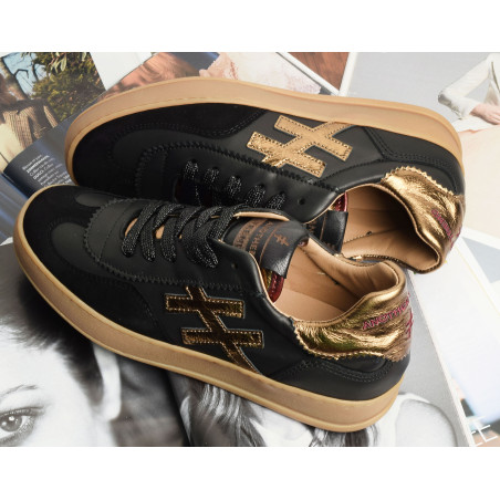ICONIC 2 A032 Noir Or, Sneakers basses Another Trend