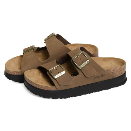 ARIZONA PLATFORM Tan, Mules Birkenstock
