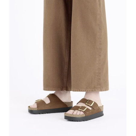 ARIZONA PLATFORM Tan, Mules Birkenstock