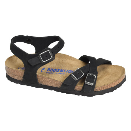 KUMBA SFB Noir, Sandales plates Birkenstock