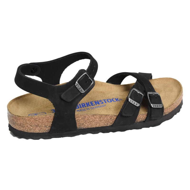 KUMBA SFB Noir, Sandales plates Birkenstock