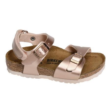 RIO AS Rose Or, Sandales plates & Nu-Pieds Birkenstock