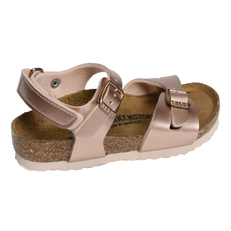 RIO AS Rose Or, Sandales plates & Nu-Pieds Birkenstock
