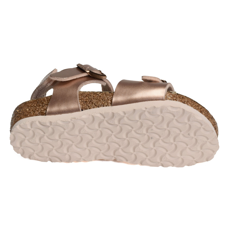 RIO AS Rose Or, Sandales plates & Nu-Pieds Birkenstock