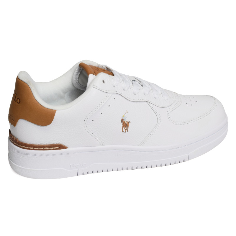 MASTERS COURT Blanc Camel, Sneakers basses Polo Ralph Lauren