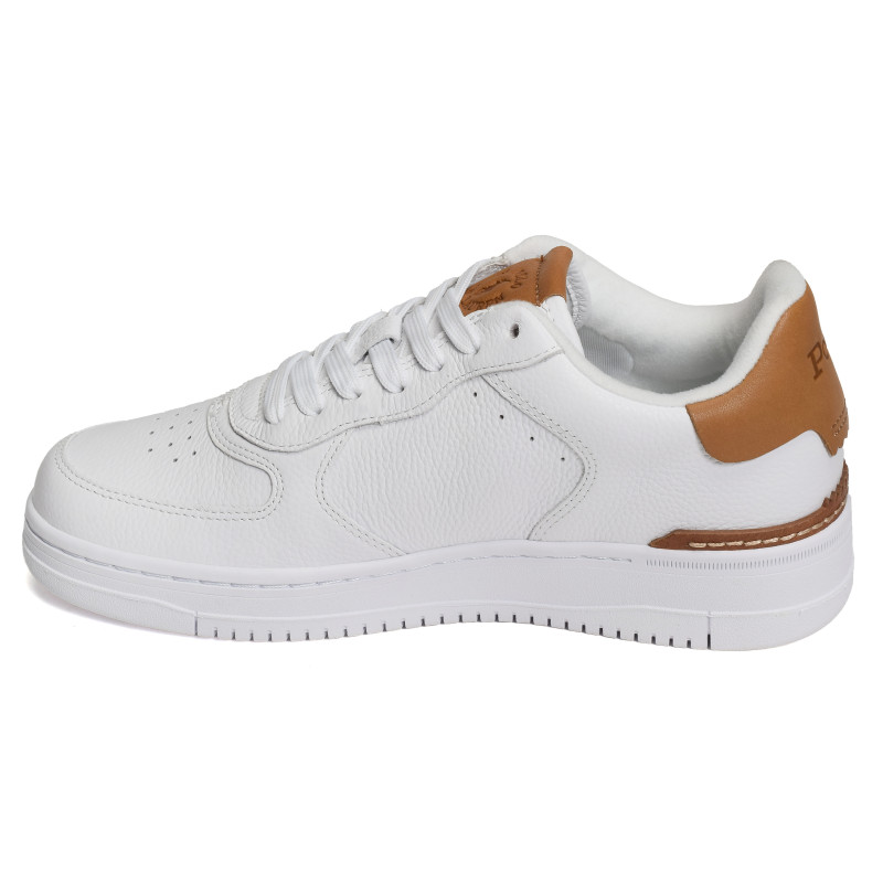 MASTERS COURT Blanc Camel, Sneakers basses Polo Ralph Lauren