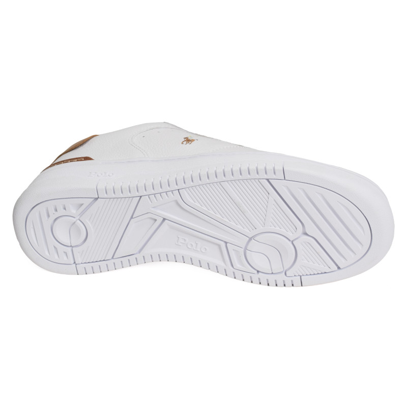 MASTERS COURT Blanc Camel, Sneakers basses Polo Ralph Lauren