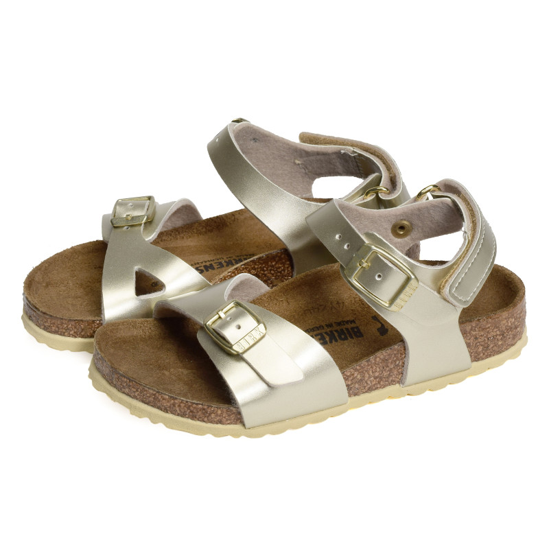 RIO AS Gold, Sandales plates & Nu-Pieds Birkenstock