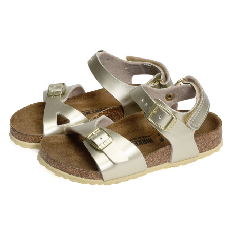 RIO AS Gold, Sandales plates & Nu-Pieds Birkenstock