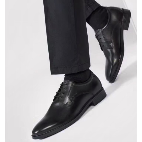 U GLADWIN A Noir, Chaussures de Ville Geox