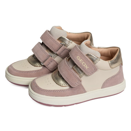 B BIGLIA GA Beige Rose, Chaussures à Scratch Geox