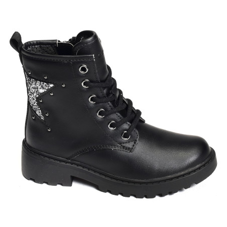 J CASEY GG Noir Argent, Boots Geox
