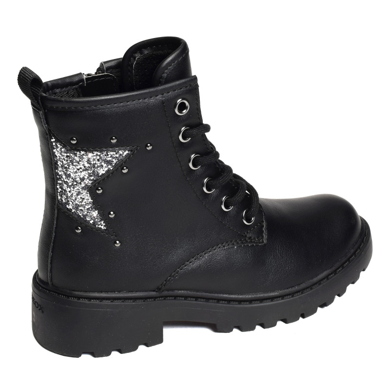 J CASEY GG Noir Argent, Boots Geox