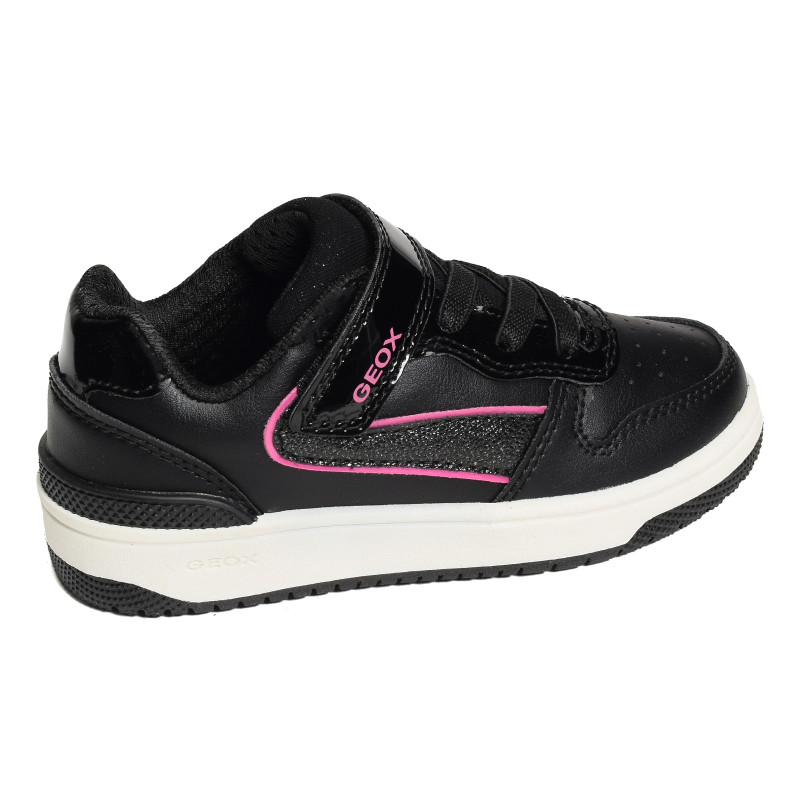 J WASHIBA A GIRL Noir Rose, Sneakers basses Geox