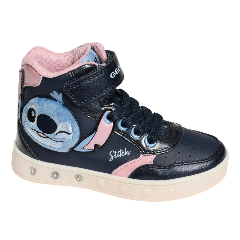 J SKYLIN GIRL H Marine Rose, Baskets montantes Geox