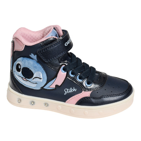J SKYLIN GIRL H Marine Rose, Baskets montantes Geox