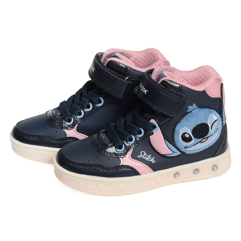 J SKYLIN GIRL H Marine Rose, Baskets montantes Geox