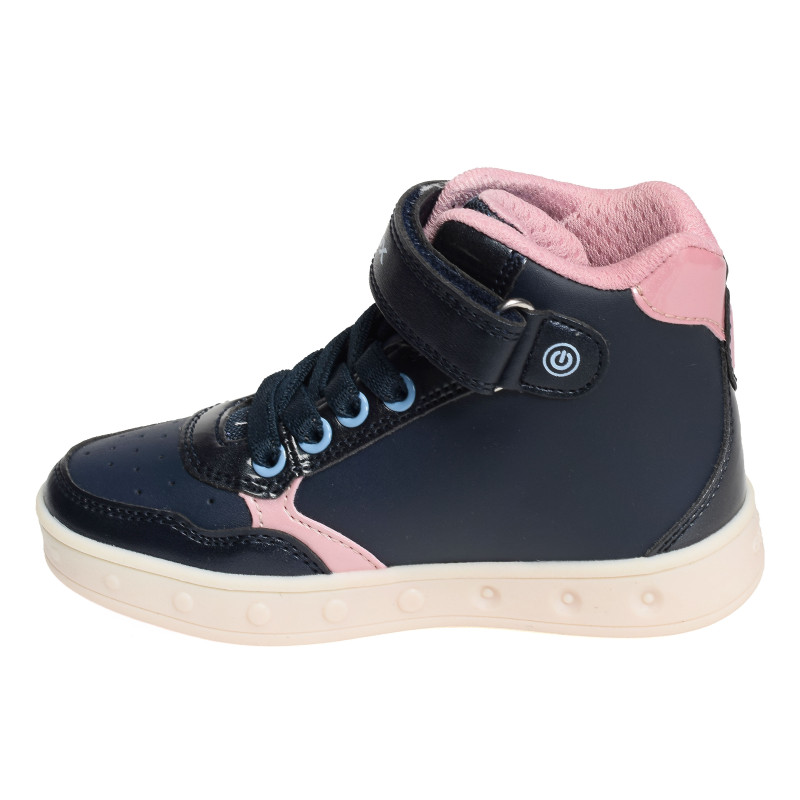 J SKYLIN GIRL H Marine Rose, Baskets montantes Geox