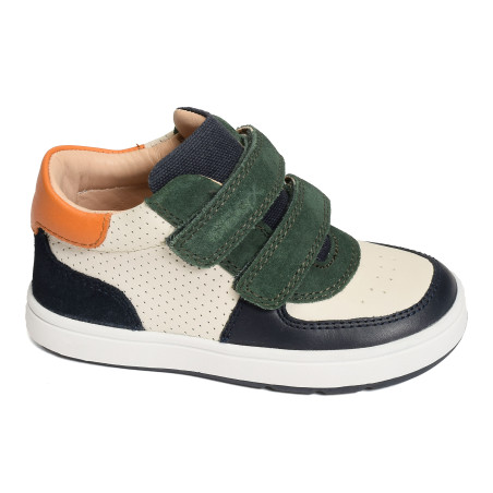B BIGLIA BA Blanc Vert, Chaussures à Scratch Geox