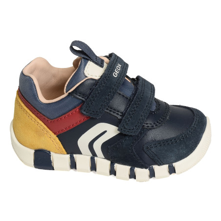 B IUPIDOO BD Marine Rouge, Chaussures à Scratch Geox