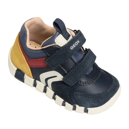 B IUPIDOO BD Marine Rouge, Chaussures à Scratch Geox
