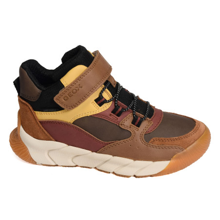 J FLEXYPER PRO BOY B Marron Jaune, Baskets montantes Geox