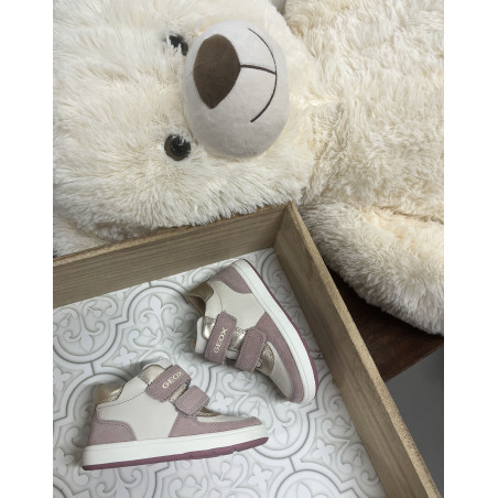 B BIGLIA GA Beige Rose, Chaussures à Scratch Geox