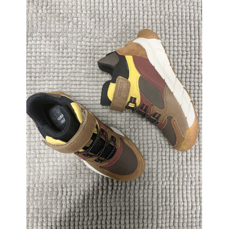 J FLEXYPER PRO BOY B Marron Jaune, Baskets montantes Geox
