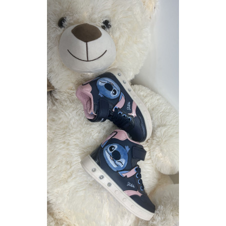 J SKYLIN GIRL H Marine Rose, Baskets montantes Geox