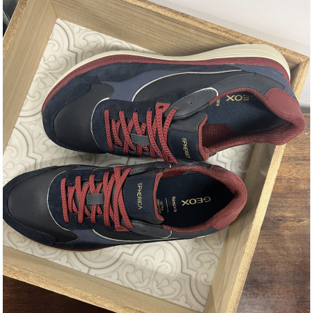 U SPHERICA ACTIF X1 Marine Rouge, Baskets running Geox