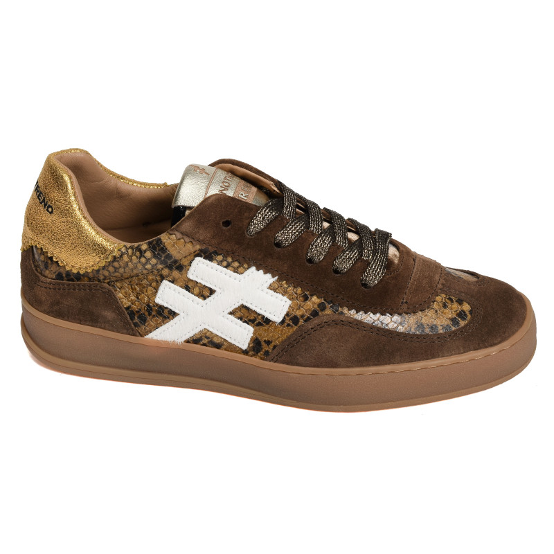 ICONIC 2 A032 Marron Python, Sneakers basses Another Trend