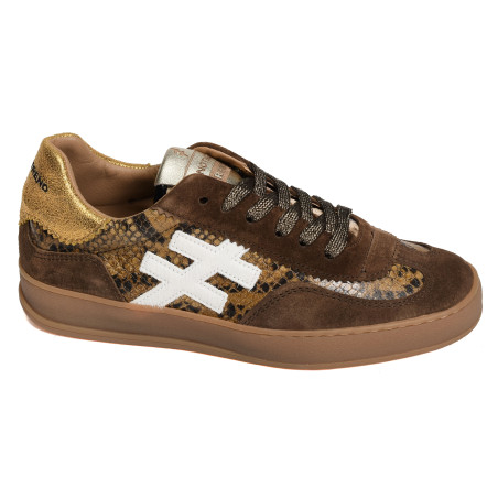 ICONIC 2 A032 Marron Python, Sneakers basses Another Trend