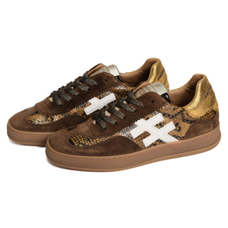 ICONIC 2 A032 Marron Python, Sneakers basses Another Trend